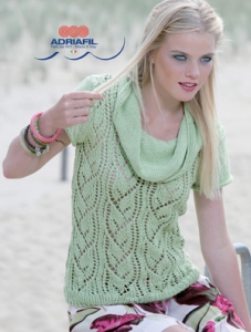 Pull Sylvia en Adriafil Nature