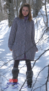 Manteau Serena en Adriafil New Zealand Print