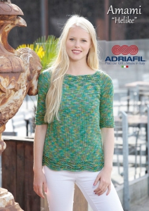 Pull manches courtes en Adriafil Amami