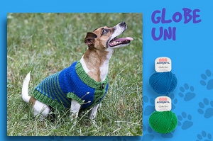 Manteau pour chien Dorotea en Adriafil Globe uni