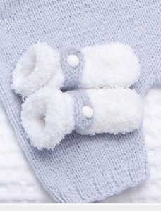 131/06 Chaussons-chaussettes en Plassard Layette plus