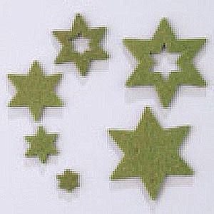 Etoiles en feutrine - 48 pièces assorties