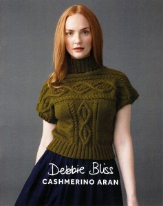 Fiche Debbie Bliss Cashmerino Aran Pull manches courtes Frances