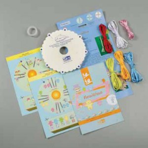 Kit de tressage Kumihimo SAN (spécial enfant) en allemand