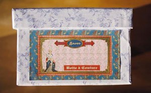 Boîte de rangement à l\'ancienne modèle Couture - Sajou