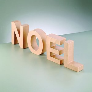 Lettres NOEL en carton Papp Art