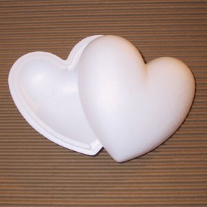 Coeur en polystyrène