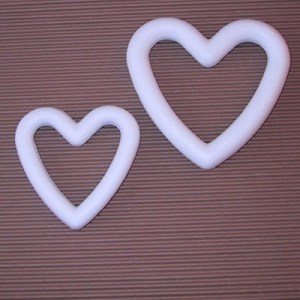 Forme coeur en polystyrène