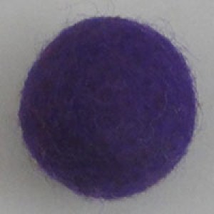 Boule en laine feutrée à la main - Bleu Mauve