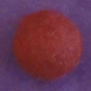 Boule en laine feutrée à la main - Rouge Bordeaux