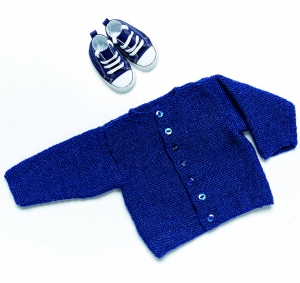 Garter Stitch Jacket Gilet en Rowan Baby Merino Silk DK