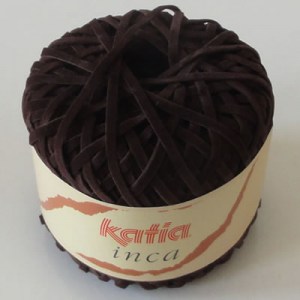 Katia Inca pelote de 25 gr - 7 Marron foncé