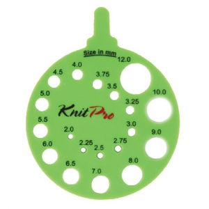 Jauge ronde - Coloris vert - KnitPro