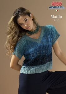Kit à tricoter Adriafil Pull Pollia en Matita