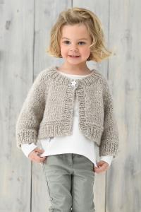 Kit  tricoter Plassard Enfant Cardigan court en Trsor