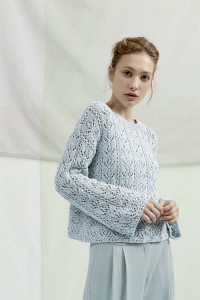 Kit à tricoter Lang Yarns Pull point ajouré en Soft Cotton