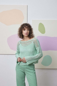 Kit à crocheter Lang Yarns Alize Pull au crochet en Classic Silk