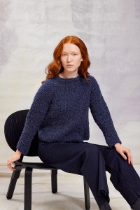 Kit à tricoter Lang Yarns India Pull Top-Down en Lang Yarns Phoenix