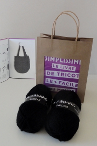 Kit à tricoter Cabas du livre Simplissime Tricot