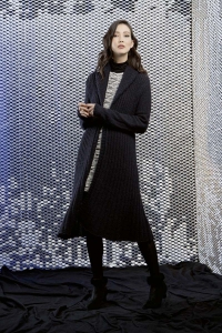 224-26 Gilet long en Lang Yarns Novena et Doudou