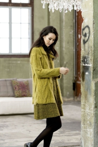 225-38 Gilet long en Lang Yarns Asia et Mohair Luxe