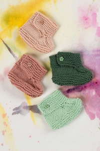 2536-03 Modèle Chaussons en Lang Yarns Baby Cotton