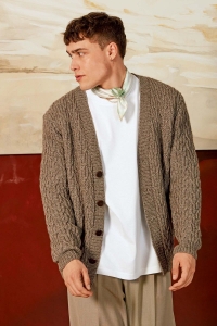 2544-01 Modèle Gilet homme en Lang Yarns Yak