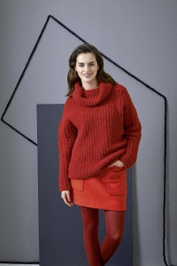 255-41 Pull oversize en Lang Yarns Passione