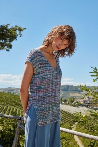 2551-11 Modèle Pull sans manches en Lang Yarns Tropical