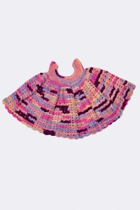 2554-13 Modèle Petite robe au crochet en Lang Yarns Merino 200 Bébé Color