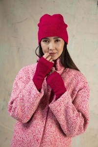2560-17 Modèle Wanda Chauffe-poignets en Lang Yarns Cashmere Lace