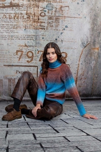2563-09 Modèle Alice Pull en Lang Yarns Lovis