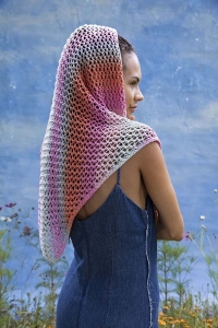 2571-04 Modèle Asena Chale en Lang Yarns Silk Color