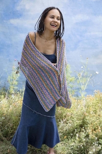 2571-06 Modèle Augusta Echarpe en Lang Yarns Silk Color