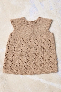 2583-02 Modèle Freja Tunique en Lang Yarns Baby Cotton Naturally Colored