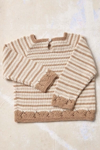 2583-08 Modèle Kaia Pull en Lang Yarns Baby Cotton Naturally Colored