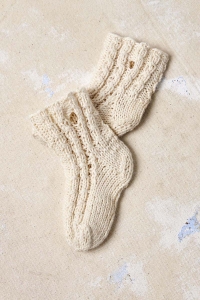 2583-10 Modèle Aldis Chausettes en Lang Yarns Baby Cotton Naturally Colored