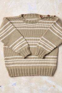 2583-15 Modèle Leif Pull en Lang Yarns Baby Cotton Naturally Colored
