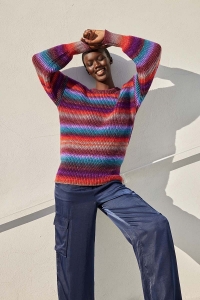 2586-007 Modèle Sunny Smiles Pull en Wool Addicts by Lang Yarns Move 6ply
