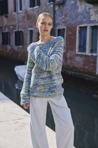 2591-010 Modèle April Pull Top Down en Lang Yarns Lisboa