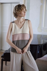 2592-004 Modèle Brenda Haut en Lang Yarns Baby Cotton