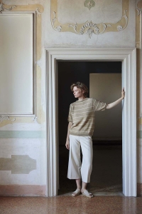 2592-005 Modèle Barbara Pull à manches courtes en Lang Yarns Baby Cotton