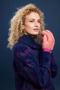 2593-011 Modèle Franka Moufles en Lang Yarns Cloud et WoolAddicts Promise