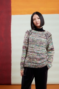 2595-002 Modèle Tawnee Pull en top-down en Lang Yarns Twister
