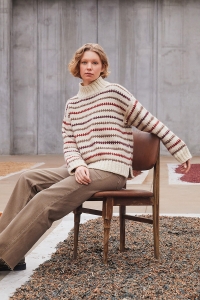 2597-002 Modèle Neel Pull en Lang Yarns Naturalis