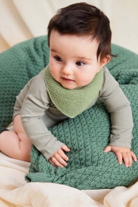 2599-012 Modèle Dua Bandana en Lang Yarns Merino 200 Bébé et Merino 150