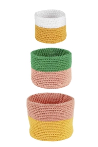 268-17 Modèle Story Tellers Panier en Wool Addicts by Lang Yarns Sunshine
