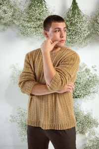 272-23 Modèle Pull homme en Lang Yarns Regina