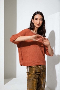 272-55 Modèle Pull manches courtes en Lang Yarns Regina