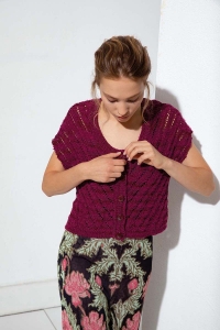 272-66 Modèle Gilet court en Lang Yarns Adele